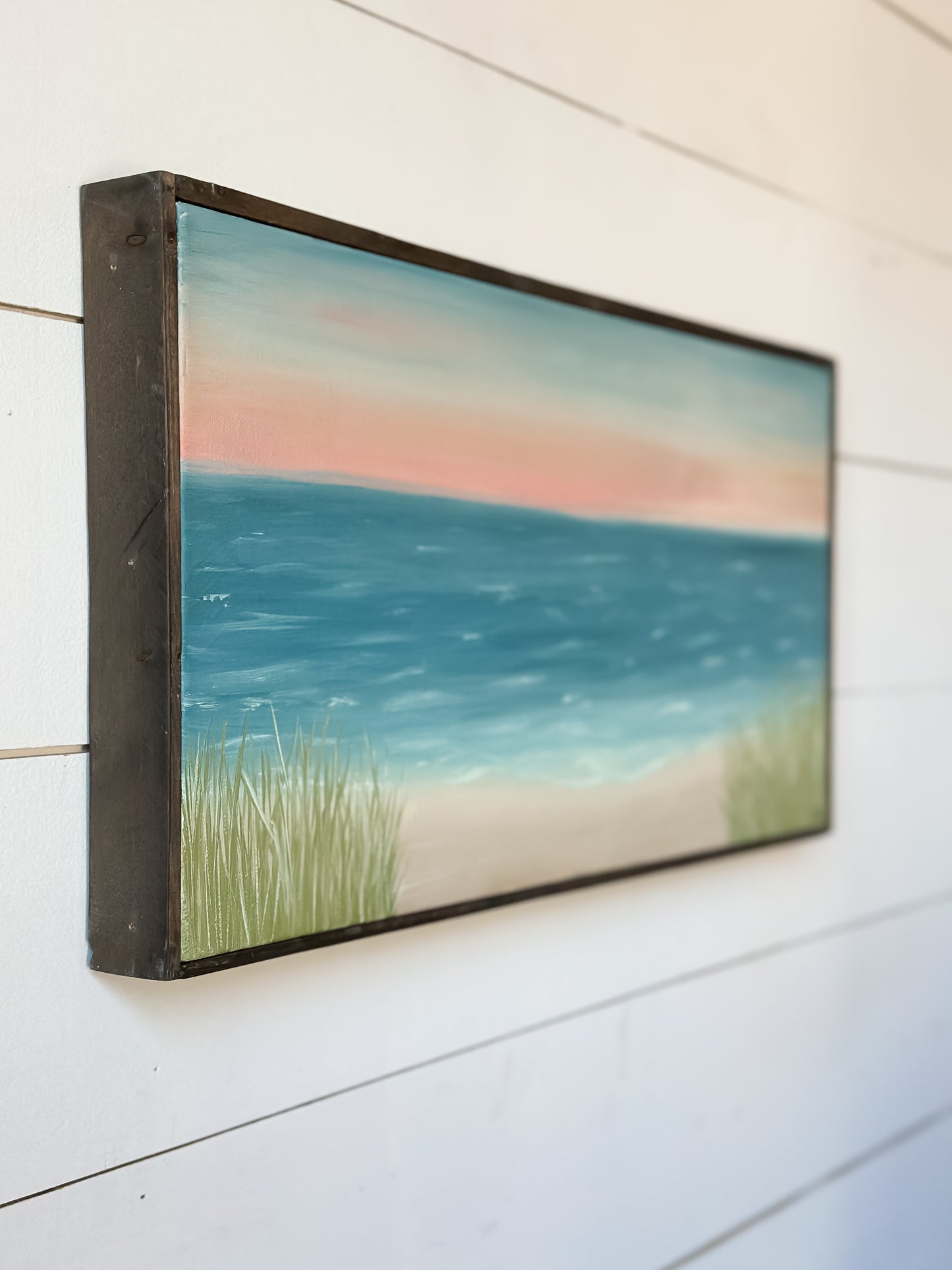"Carolina Sunrise" Original Beach Painting Framed