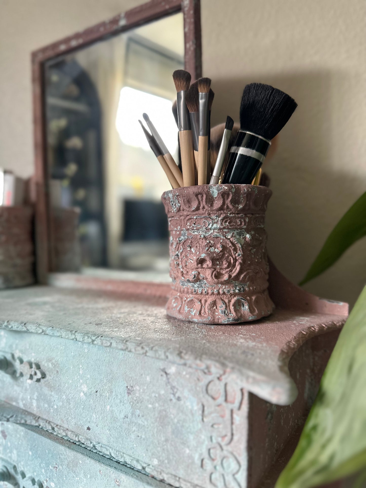 Gorgeous Old-World Style Makeup Vanity