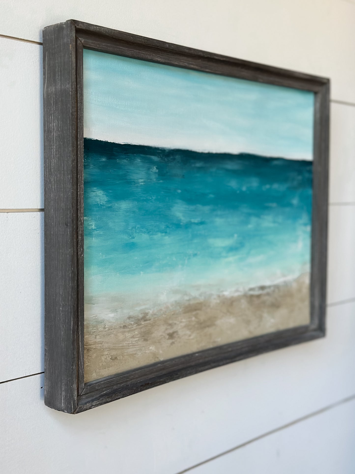 "Caribbean Coast" Original Beach Painting On Canvas