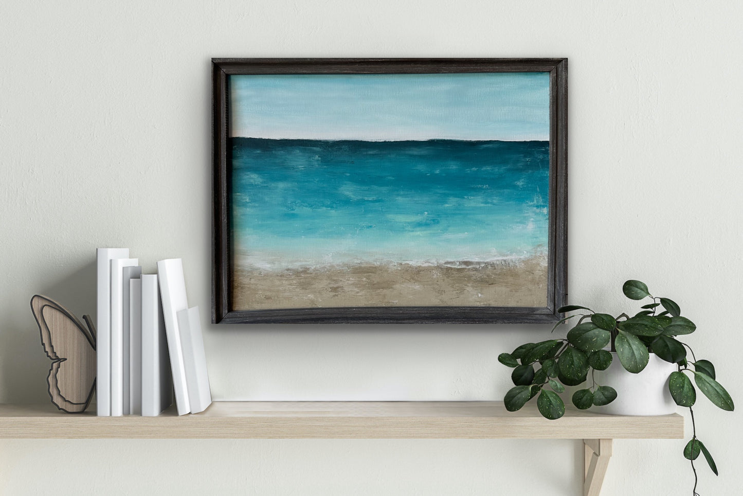 "Caribbean Coast" Original Beach Painting On Canvas