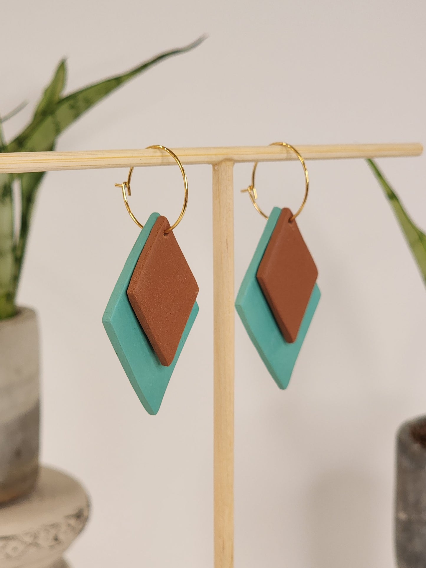 Southwest Inspired Pendant Earrings