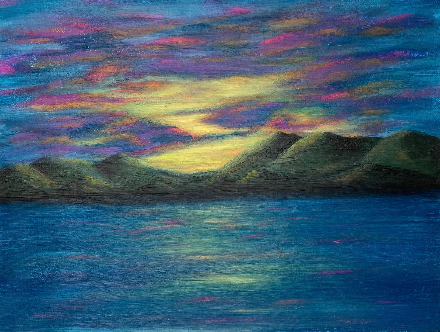 Tahitian Sunset Original Painting
